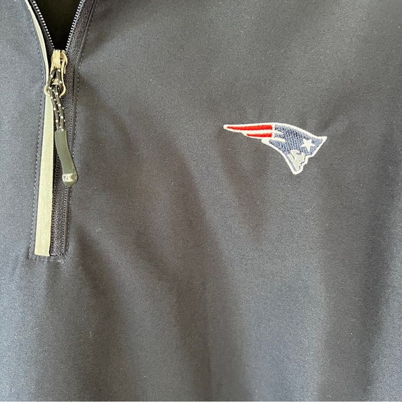 Cutter & Buck Pullover Jacket 1/4 Zip Navy Patriots Weathertec Mens Size Medium - Picture 6 of 8